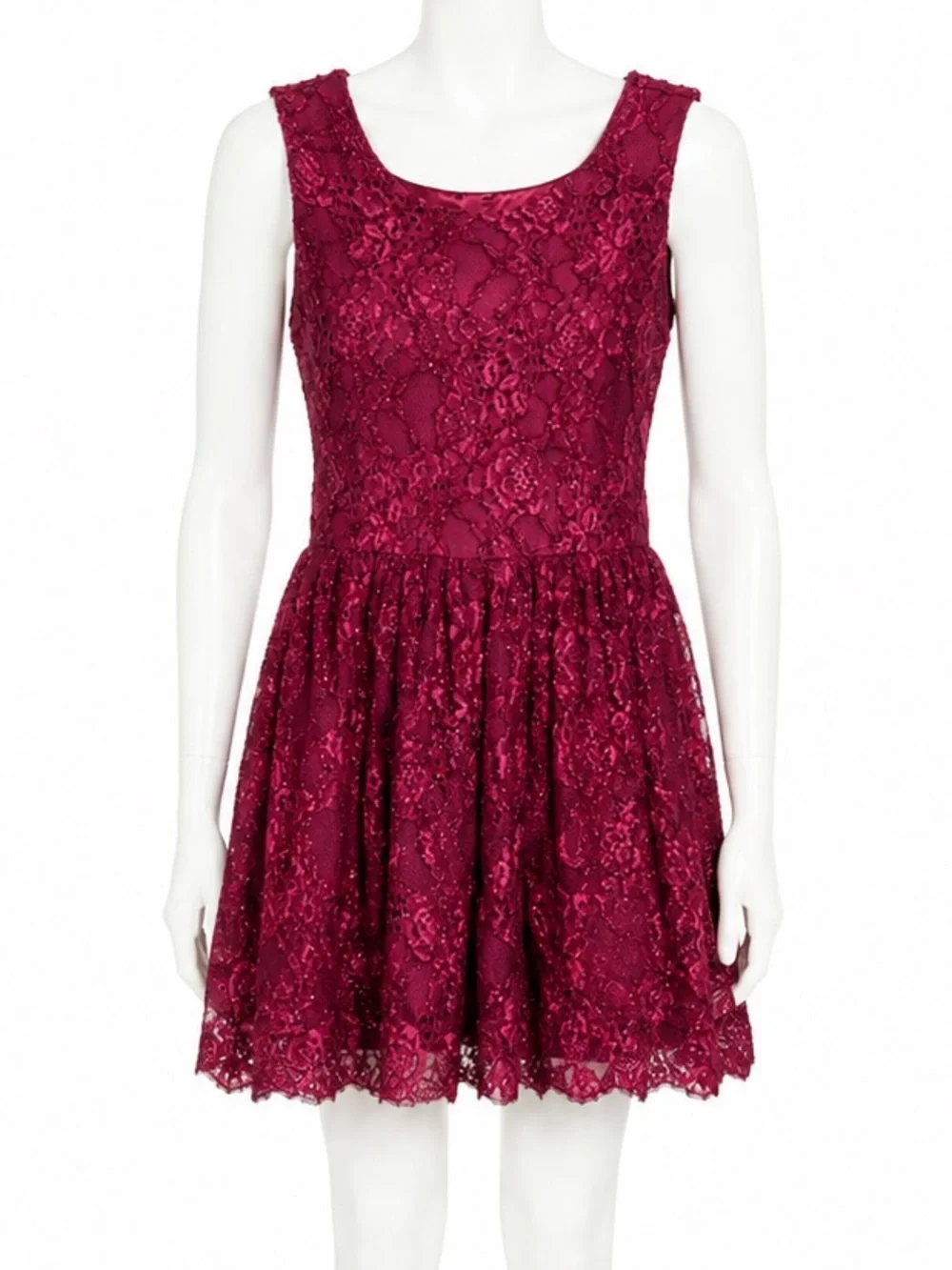The Children's Place cranberry Lace Dress size girls 16